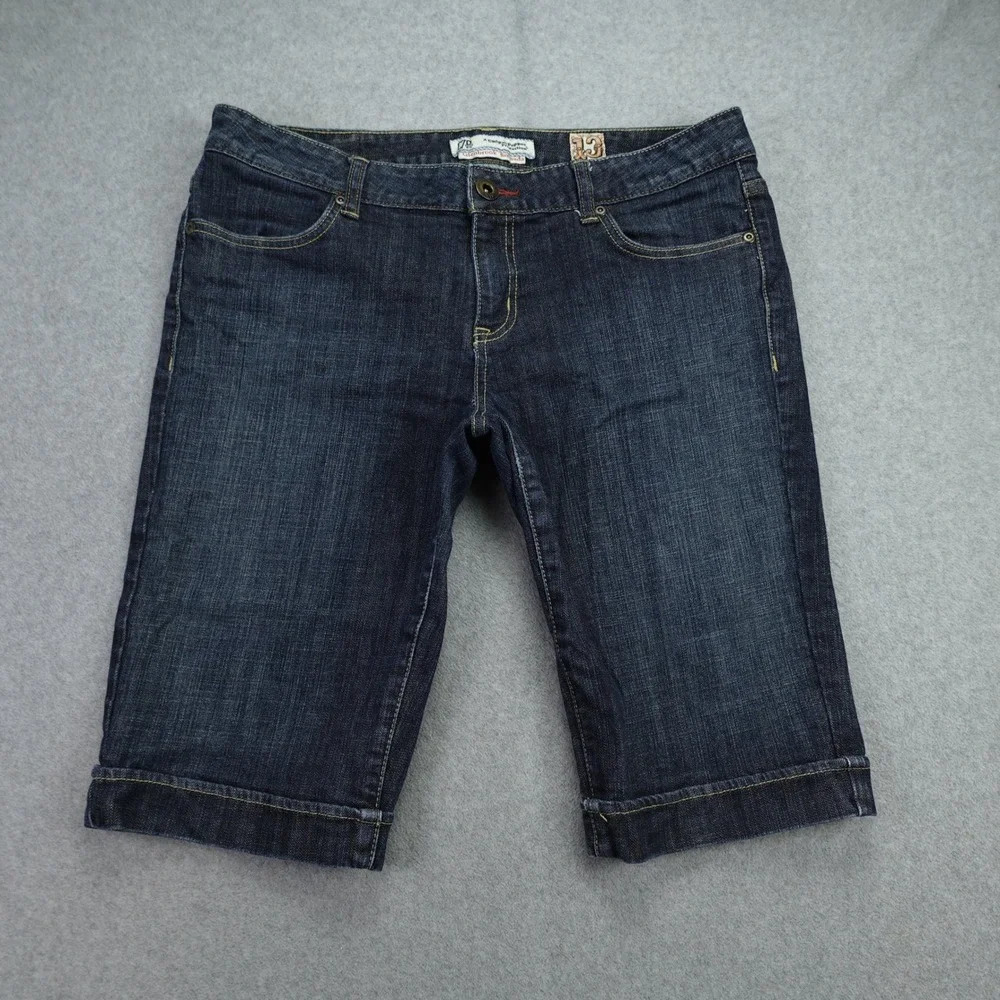 Chip and Pepper Shorts Womens Junior 13 Blue Glenbrook‎ Bermuda Denim Dark Wash